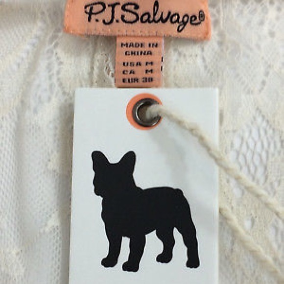 PJ Salvage Lace Back Tee V-Neck - Picture 5 of 8